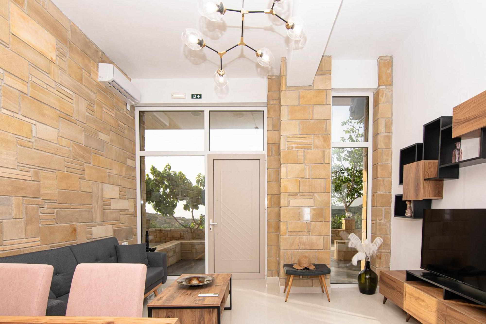 Rikanthos Stone Sea View Apartment Ιι กิสเซมอส ภายนอก รูปภาพ